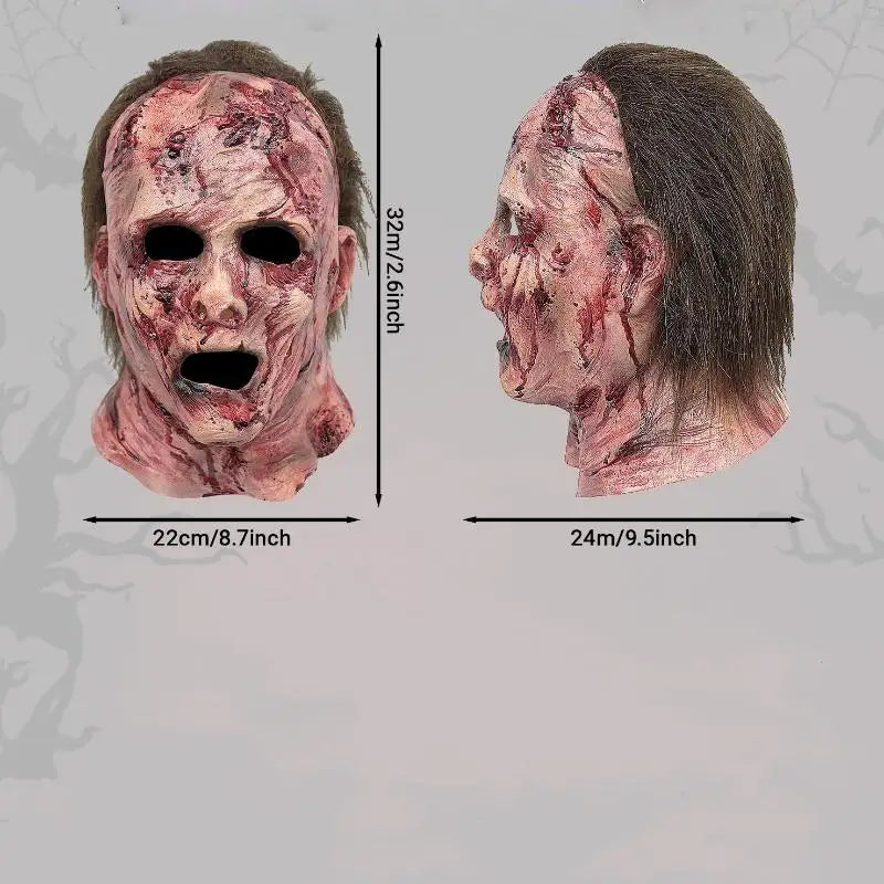 Realistic Bloody Clown Silicone Mask – Scary Halloween Costume