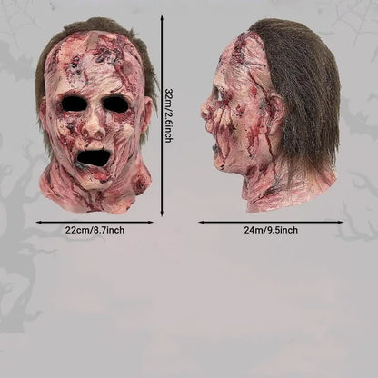 Realistic Bloody Clown Silicone Mask – Scary Halloween Costume