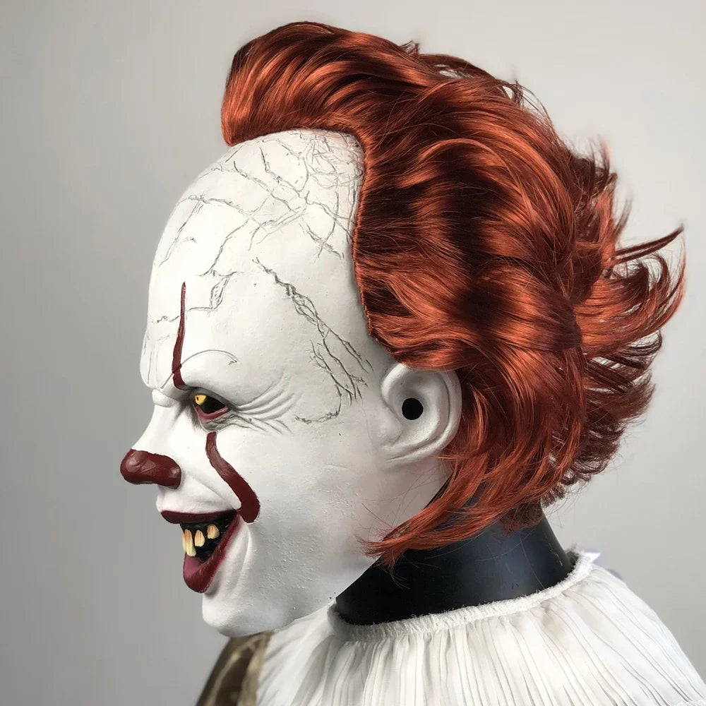 Creepy Evil Clown Mask – Horror Halloween Latex Costume