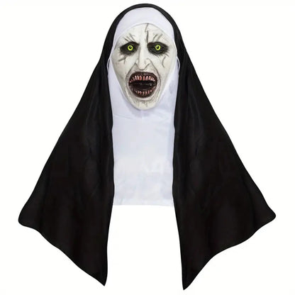 Bloody Scary Nun Mask – Horror Halloween Costume
