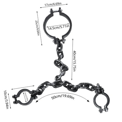 Halloween Fake Chains Set – Haunted House Horror Decoration