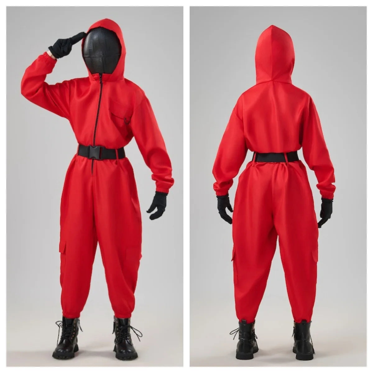 Red Guard Costume Set – Halloween Cosplay Outfit with Mask