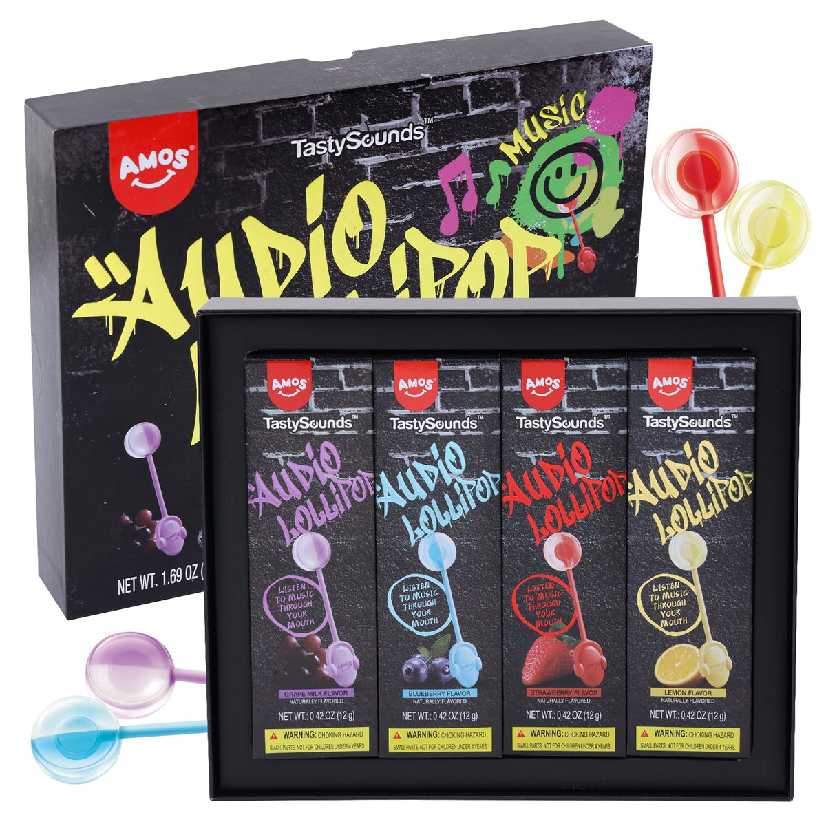 TastySounds - Hip Hop Music Lollipop 4 Flavor-Mix