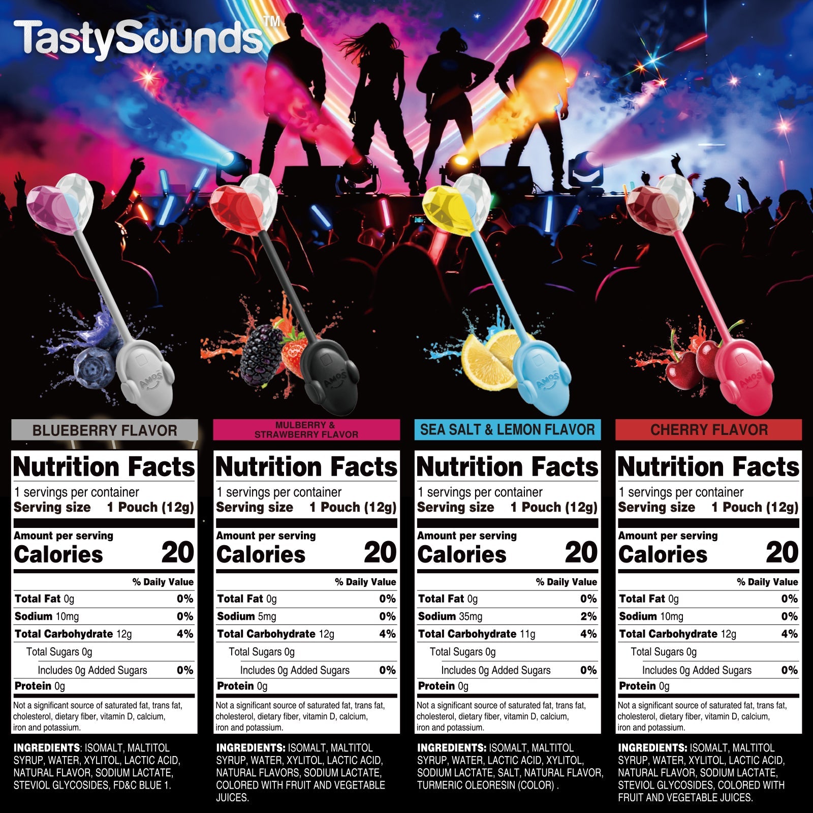 TastySounds - Kpop Music Lollipop 4 Flavor-Mix