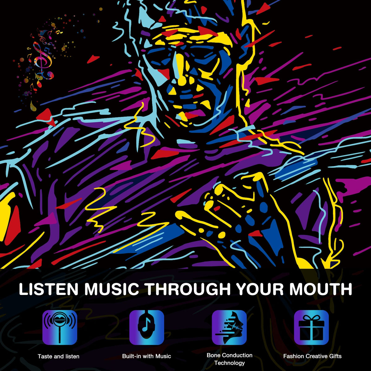 TastySounds - Music Lollipop Blueberry Flavor