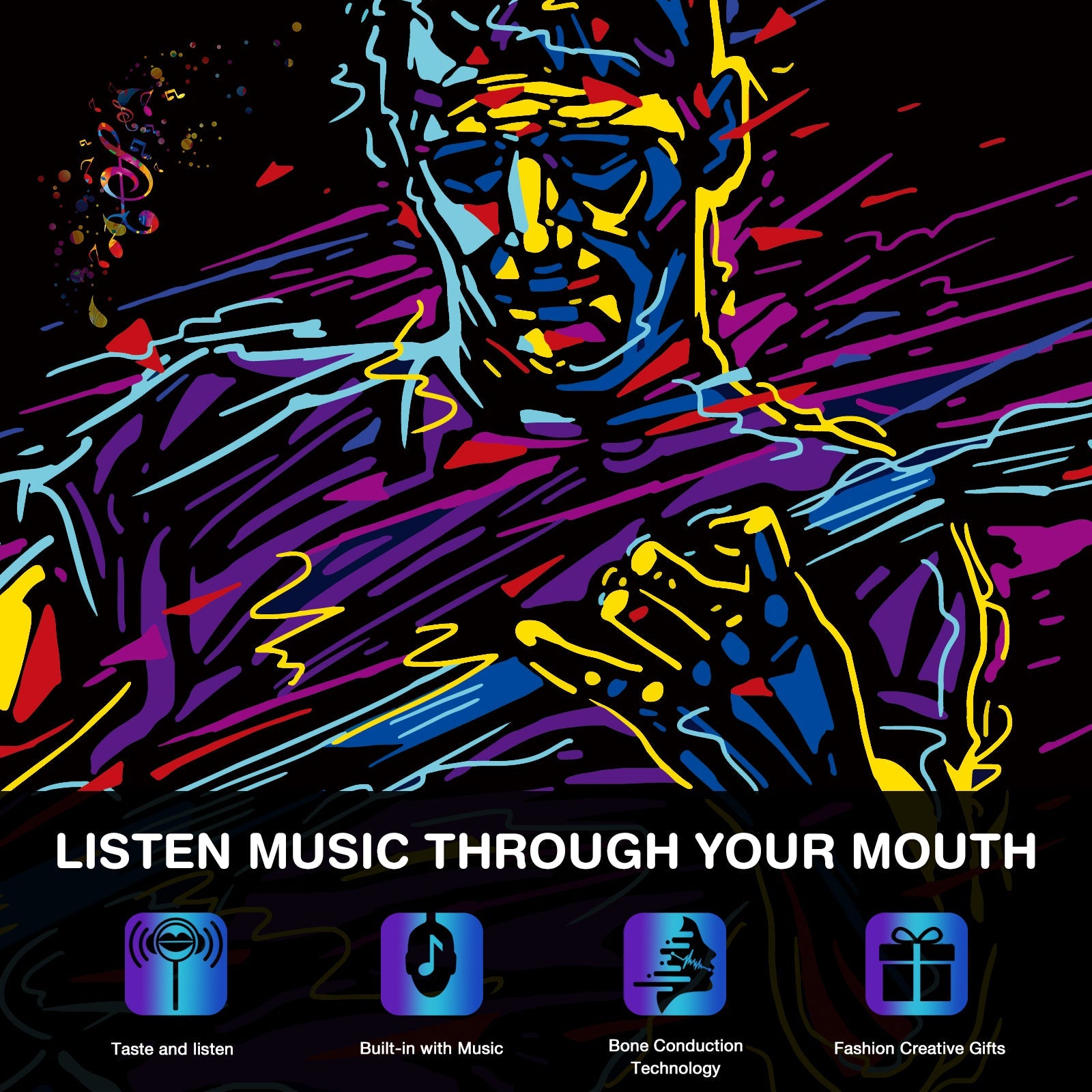 TastySounds - Music Lollipop Blueberry Flavor