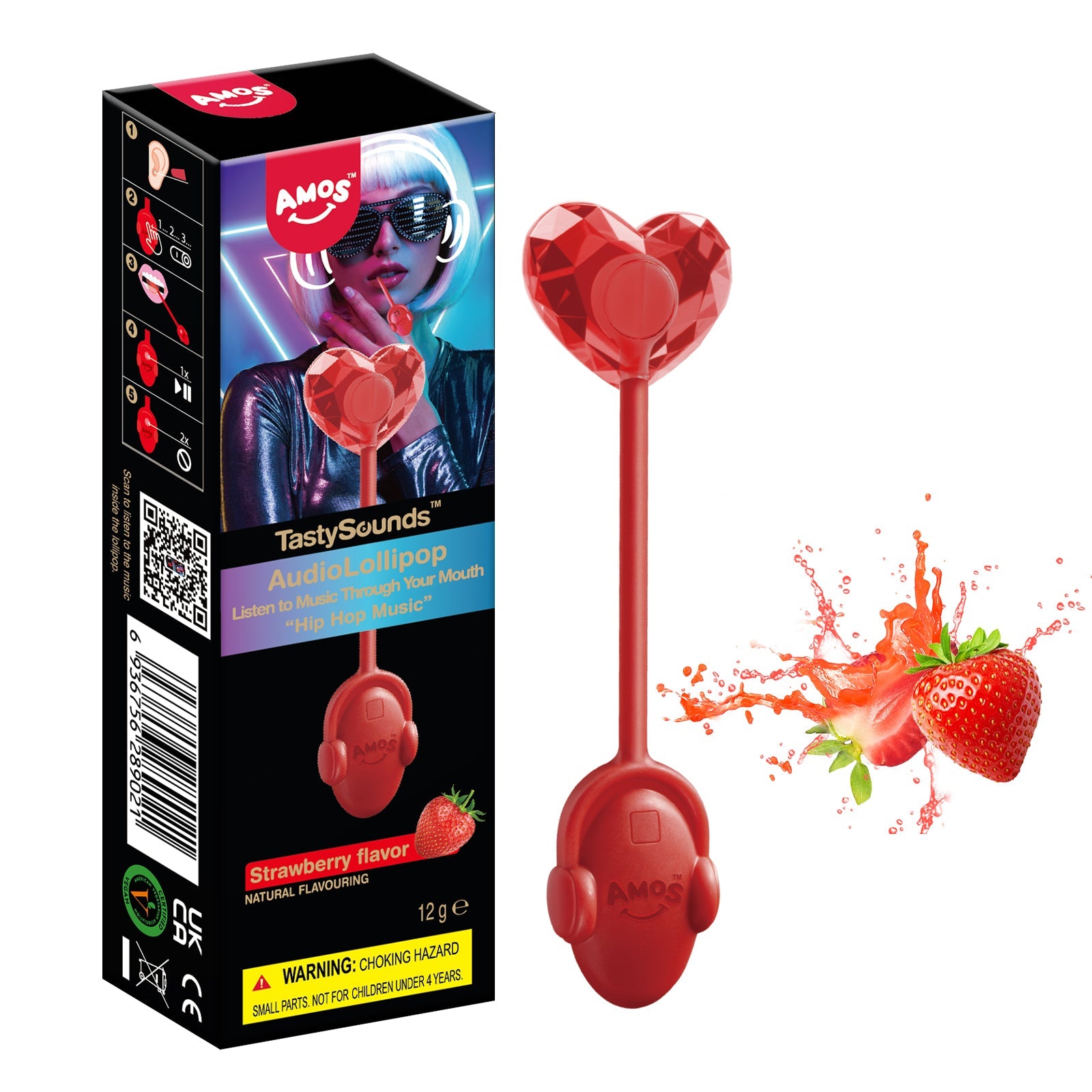 TastySounds - Music Lollipop Strawberry Flavor