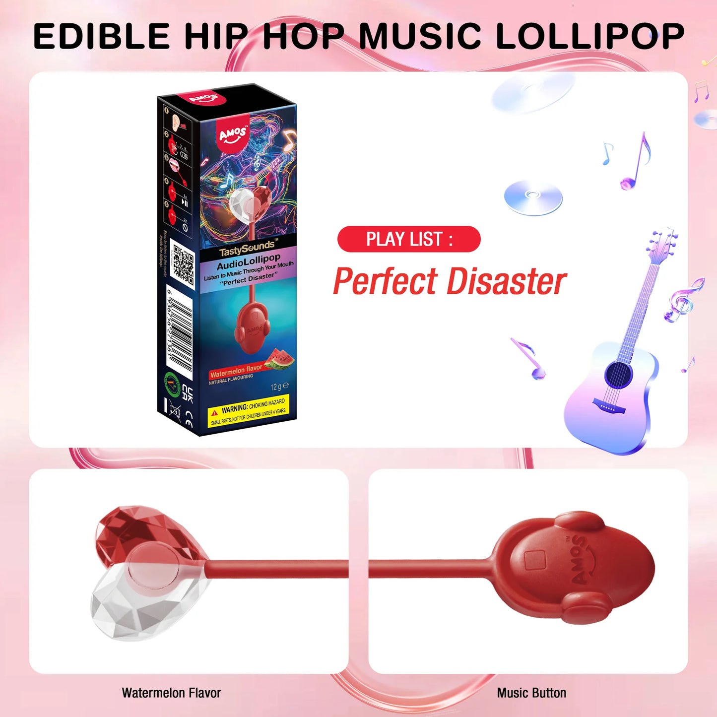 TastySounds - Music Lollipop Watermelon Flavor
