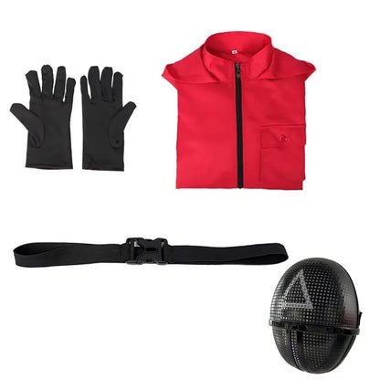 Red Guard Costume Set – Halloween Cosplay Outfit with Mask