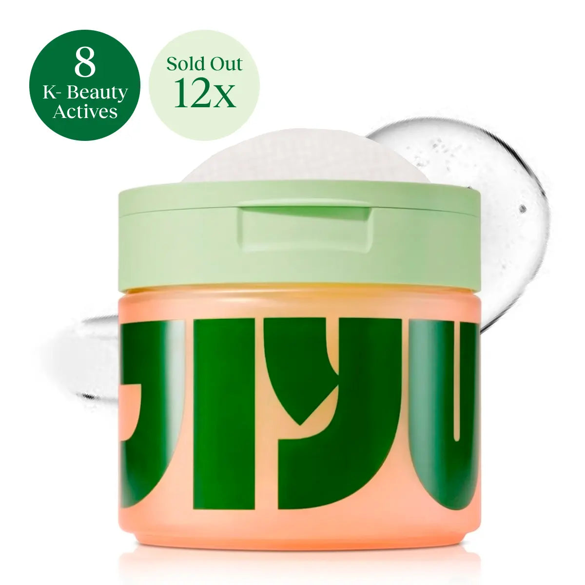 Jiyu Korean Skincare Gentle Hydrating Toner Pads - Anti-Aging, Dark Spot Minimizing, Wrinkle Reducing Skincare with Snail Mucin, Centella Asiatica, Niacinamide, Peptide Complex for Skin Repair - 100 Ct Beauty & Face Care Products